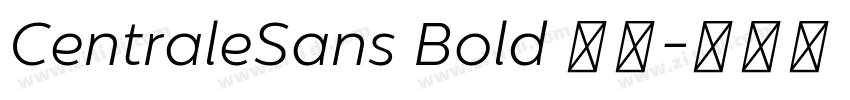 CentraleSans Bold 粗体字体转换